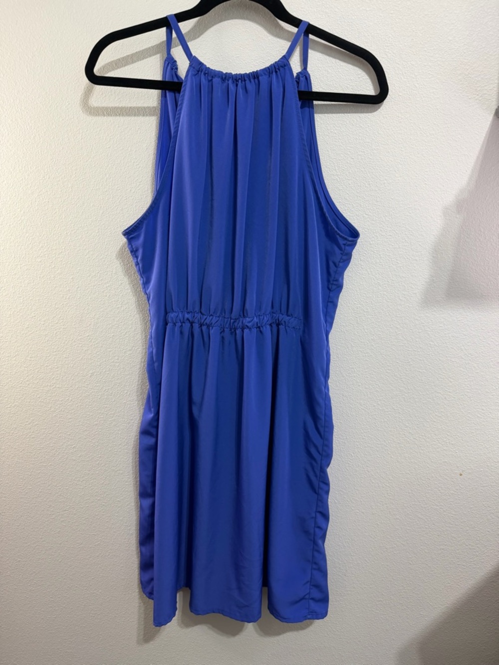 Zara Royal Blue Halter Mini Dress